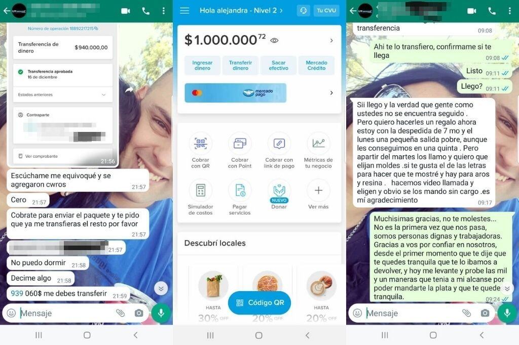 La vendedora ofreció retribuir el gesto de sus compradores, pero el matrimonio no aceptó.