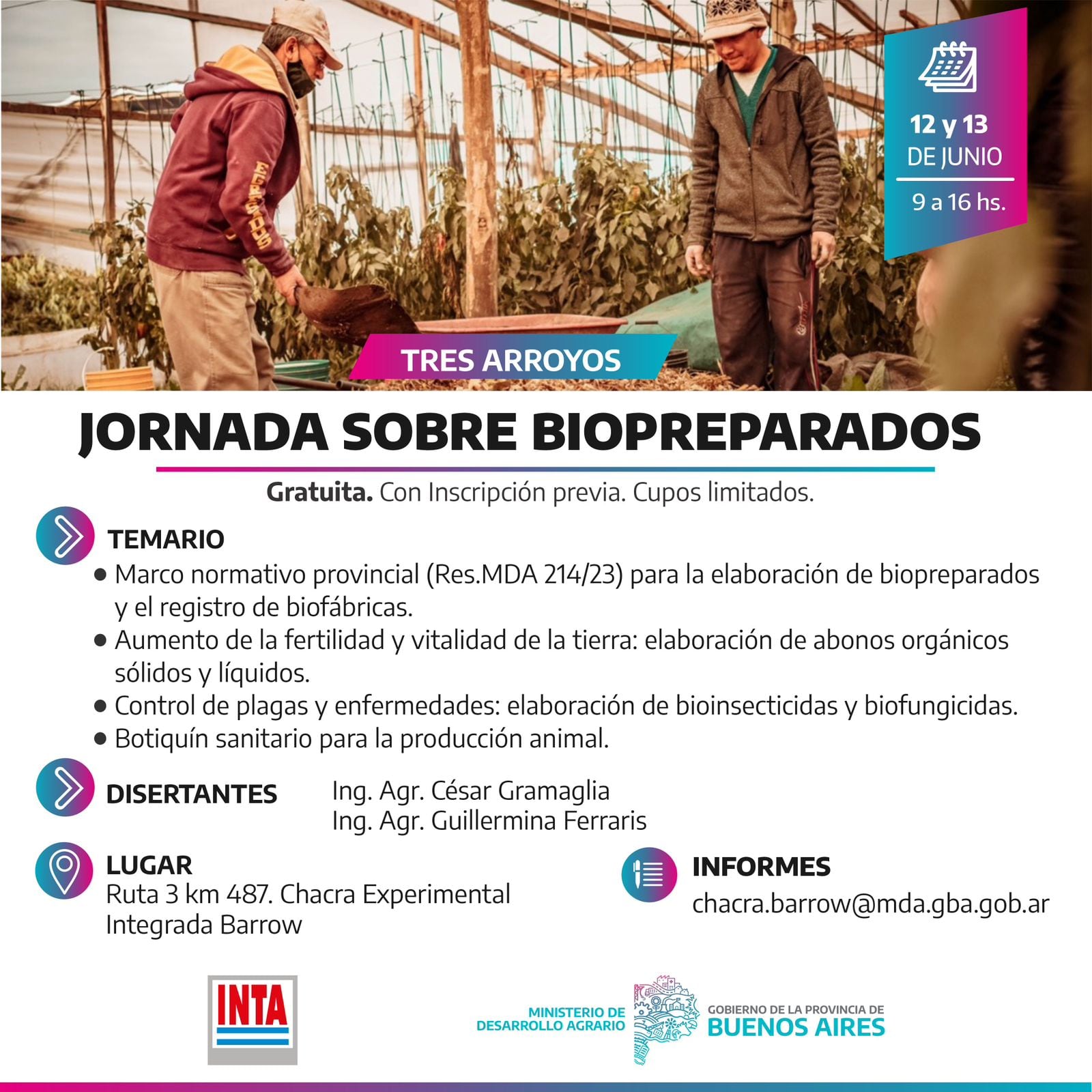 Jornada sobre Biopreparados en la Chacra Experimental Integrada de Barrow