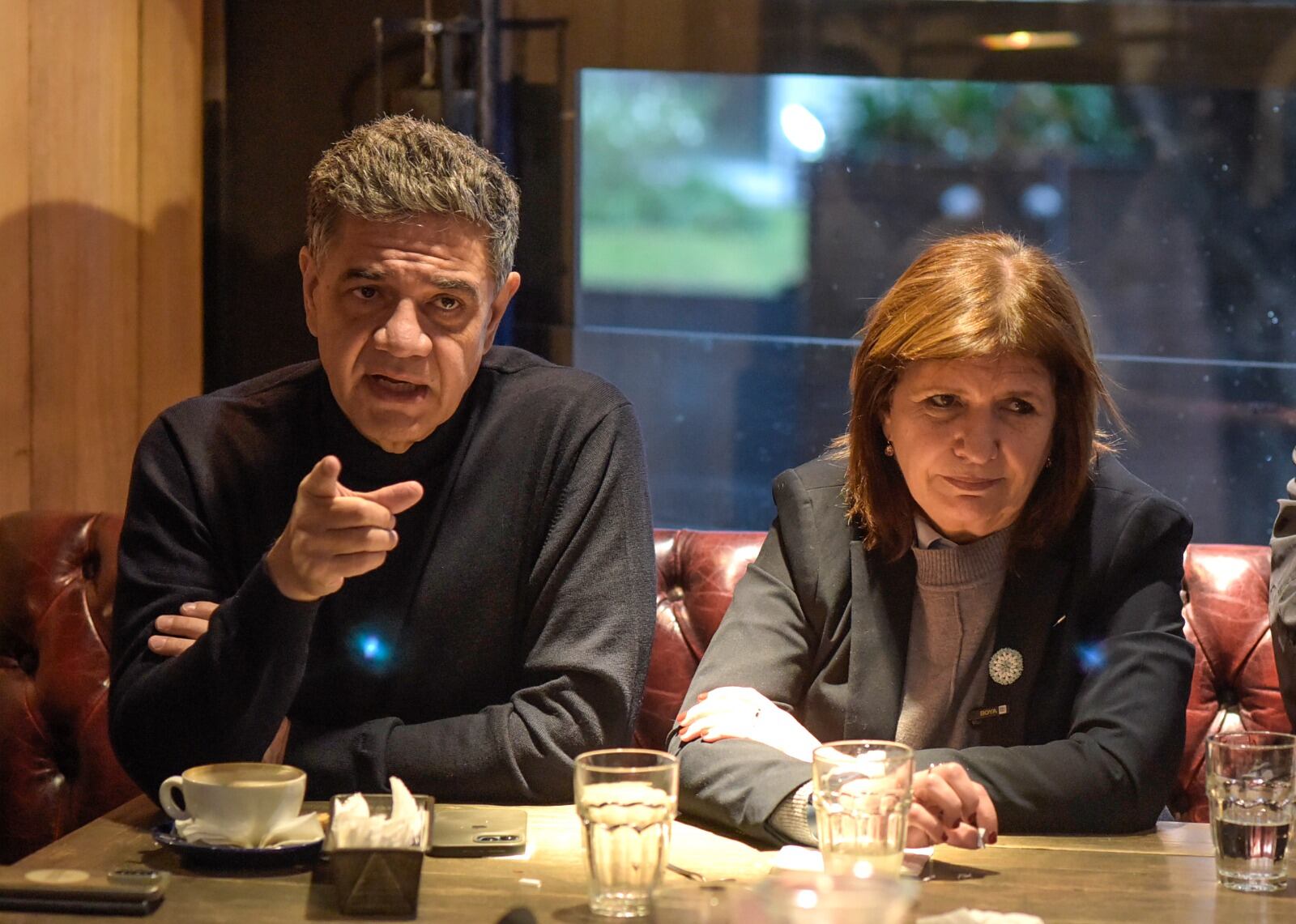 Patricia Bullrich junto a Jorge Macri