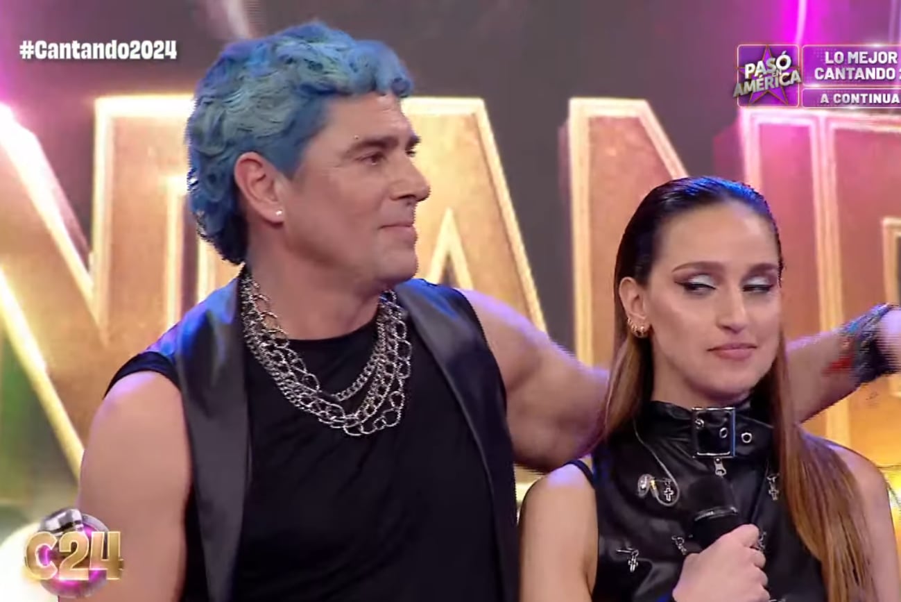 Matías Alé en el "Cantando 2024". (Captura)