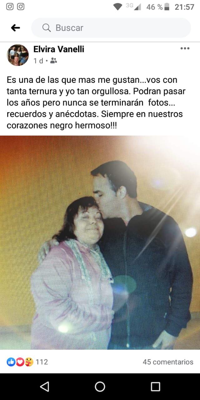 Recordado por su familia y amigos en las redes sociales (Facebook e Instagram)