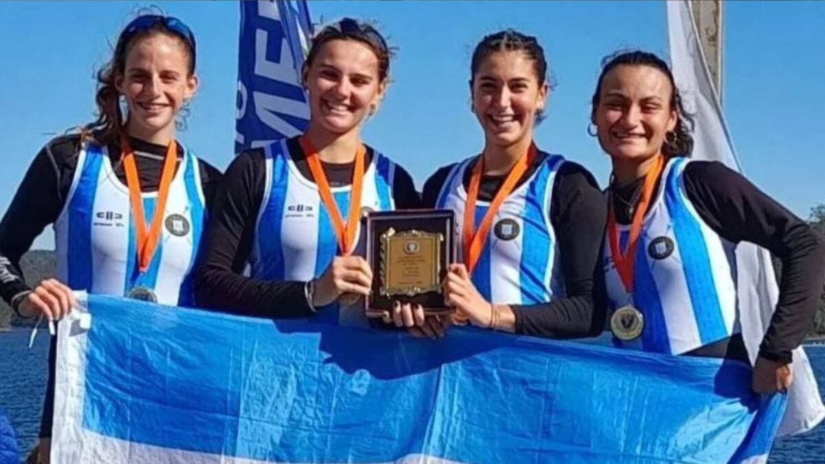 Brillante actuación de los mendocinos de Selección que lograron podios en el Sudamericano de Remo en Chile