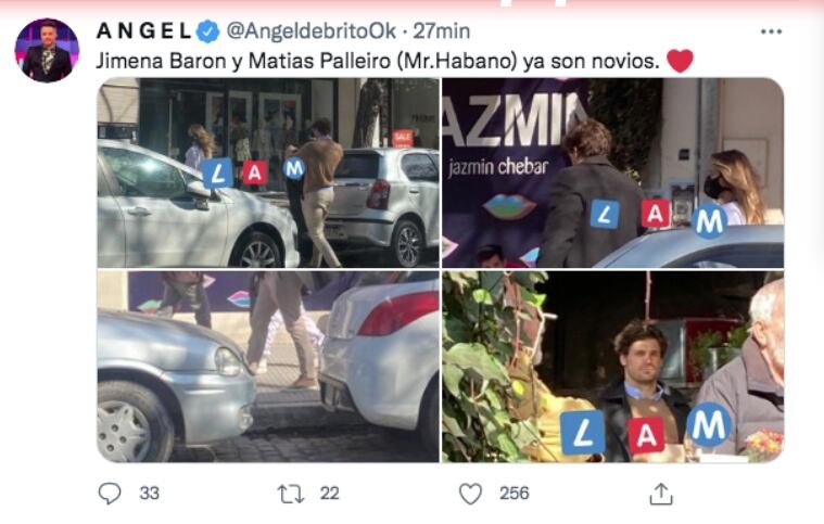 Las fotos que confirmaron el romance de la actriz y el rugbier.