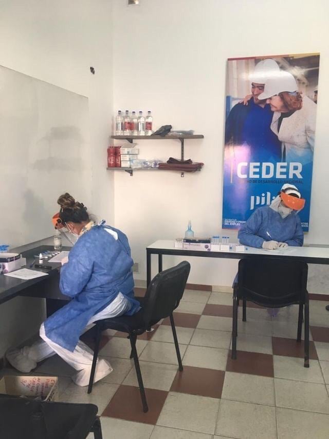 Personal de salud del CEDER Carlos Paz.