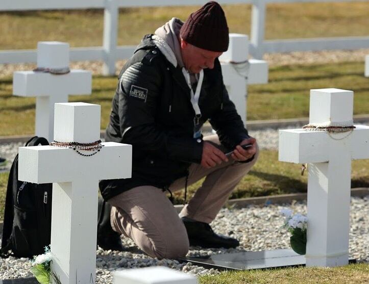 Cementerio de Darwin, en las Islas Malvinas. 