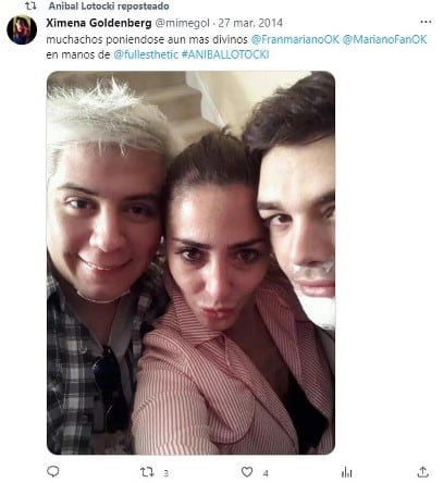 Mariano de la Canal junto a Fran Mariano, quien sufre un calvario por las cirugías en su cara