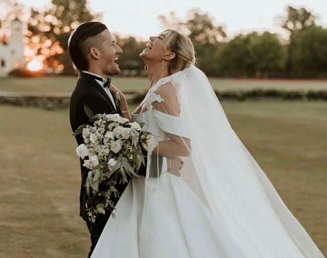 Stefi Roitman y Ricky Montaner, el día de su boda.