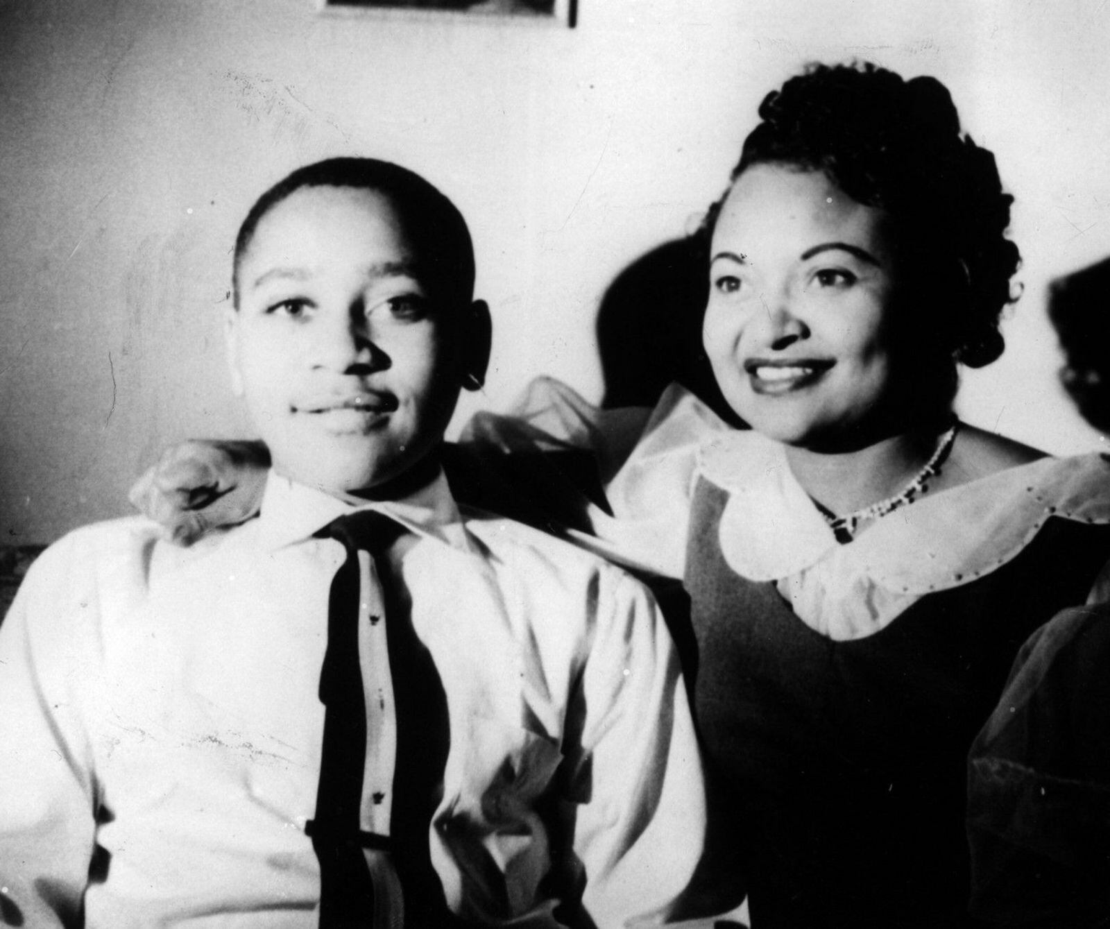 Emmett Till y su madre