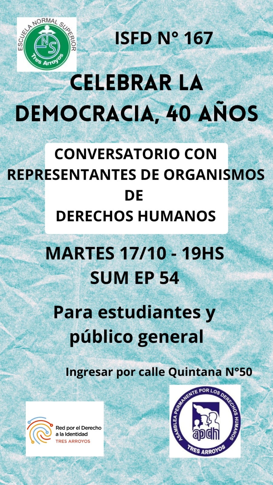 Conversatorio con representantes de Organismos de Derechos Humanos