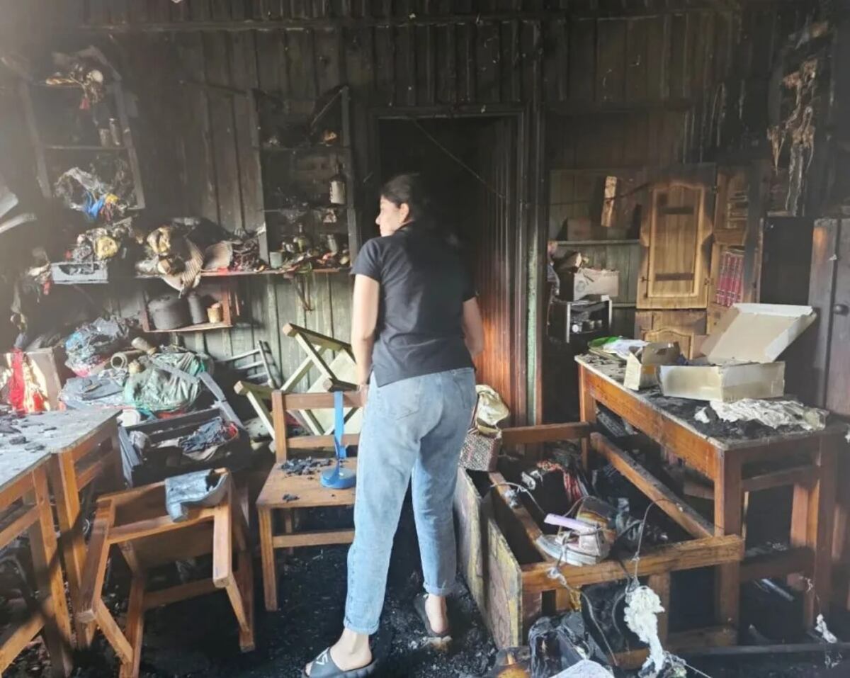 Un incendio destruyó por completo una escuela de educación artística en Jardín América