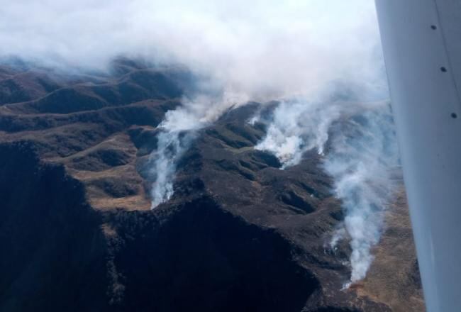 Sofocan un incendio en Escaba de Abajo.