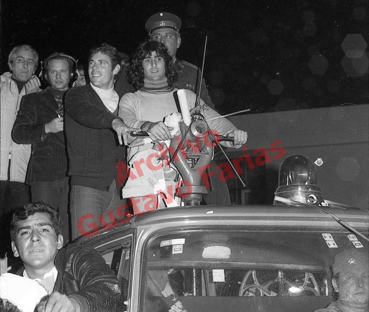 Mario Alberto Kempes recibido en Bell Ville después del título Mundial en Argentina 1978. (Archivo de Gustavo Farías)