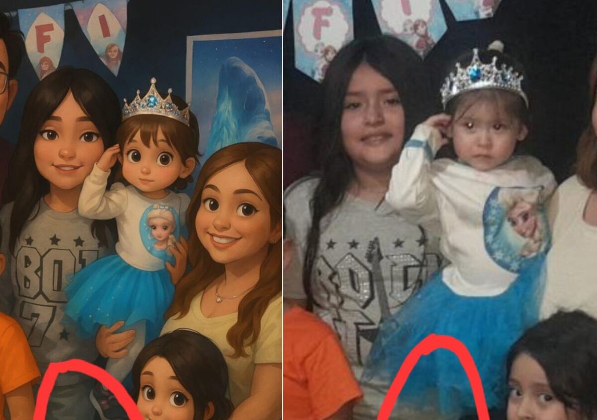 Le pidió a ChatGPT que le hiciera una foto familiar al estilo Studio Ghibli y la inteligencia artificial encontró un fantasma