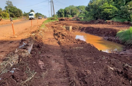 Puerto Iguazú: preparan calles para posterior asfaltado.