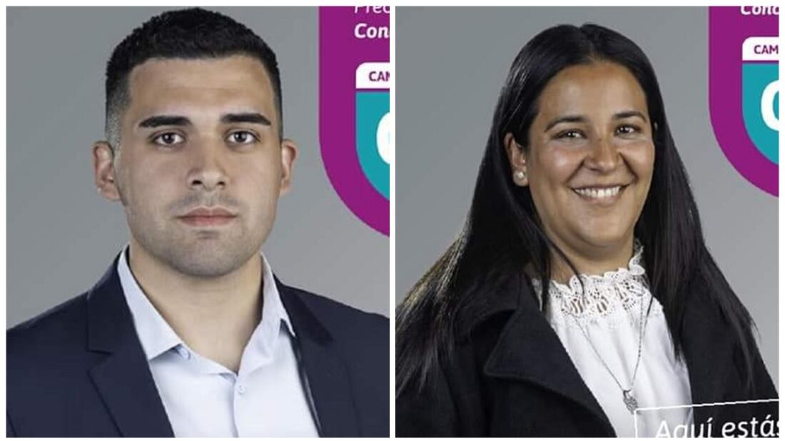 Fernando Rojas y Maira Belén Ortiz van en primer términos en la Boleta de Cambia Mendoza como candidatos a concejales. Gentileza