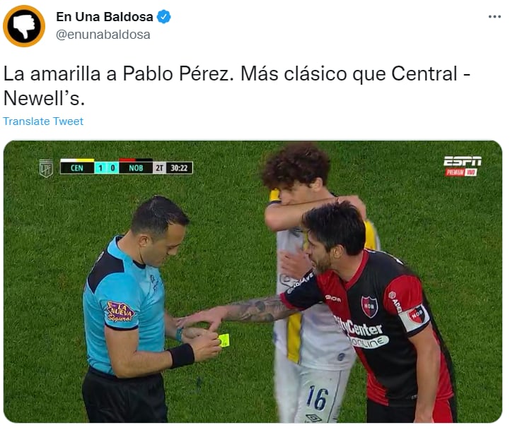 Pablo Pérez fue blanco de cargadas