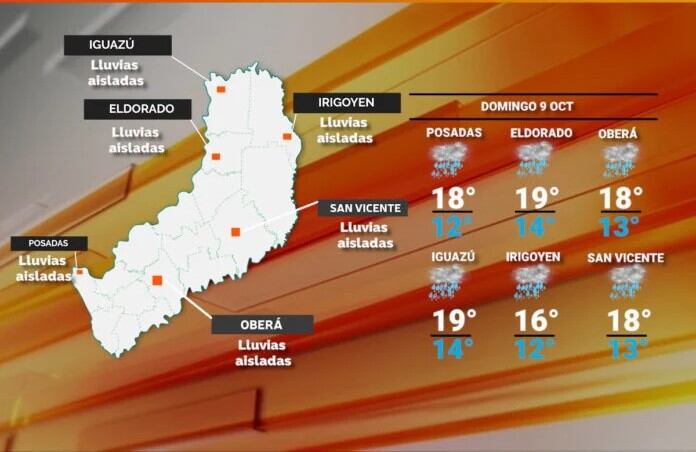 Un frente frío y húmedo llegó para quedarse en Misiones