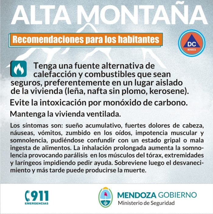 Consejos para los habitantes de alta montaña ante un alerta por fuertes nevadas.