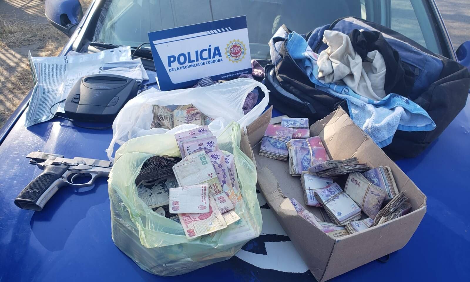 La Policía detuvo a los asaltantes de una firma de gas envasado en Córdoba  (Policía de Córdoba).