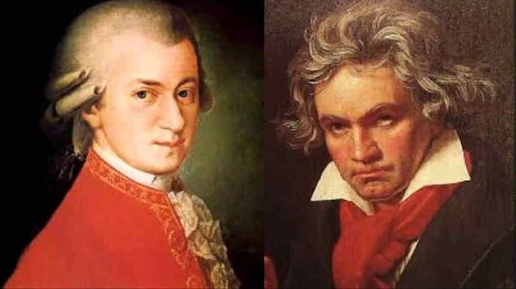 Wolfgang Amadeus Mozart y Ludwing Van Beethoven 