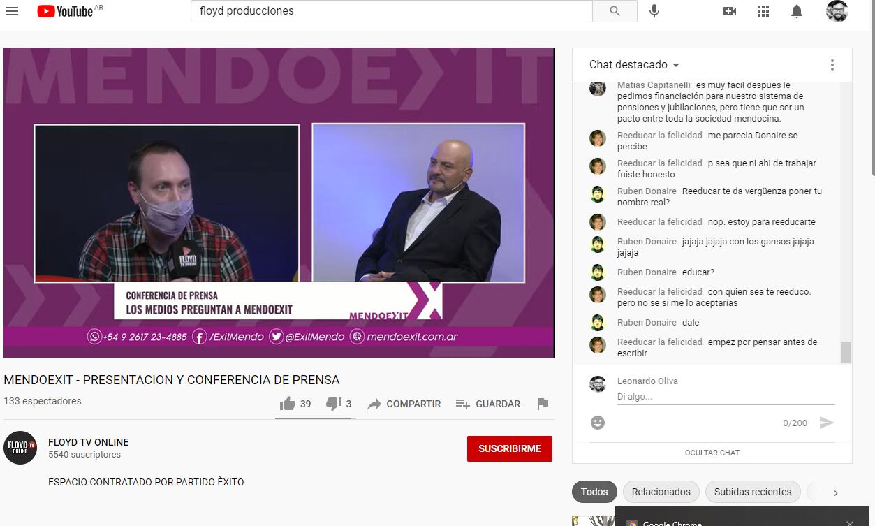 La presentación se pudo ver por streaming.