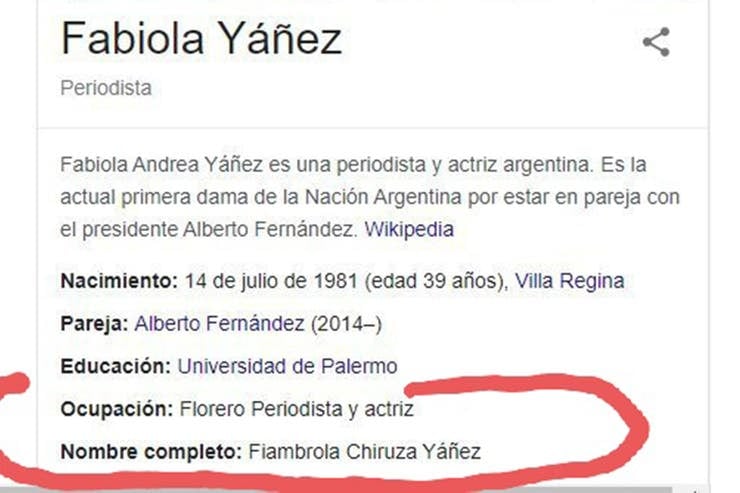 Fabiola Yañez presentó una demanda judicial contra Google