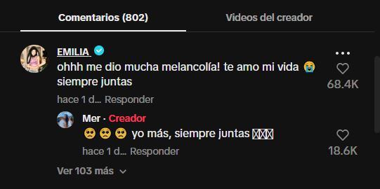 Compartió su viaje de cumpleaños de 15 con Emilia Mernes y ahora es su mayor fan