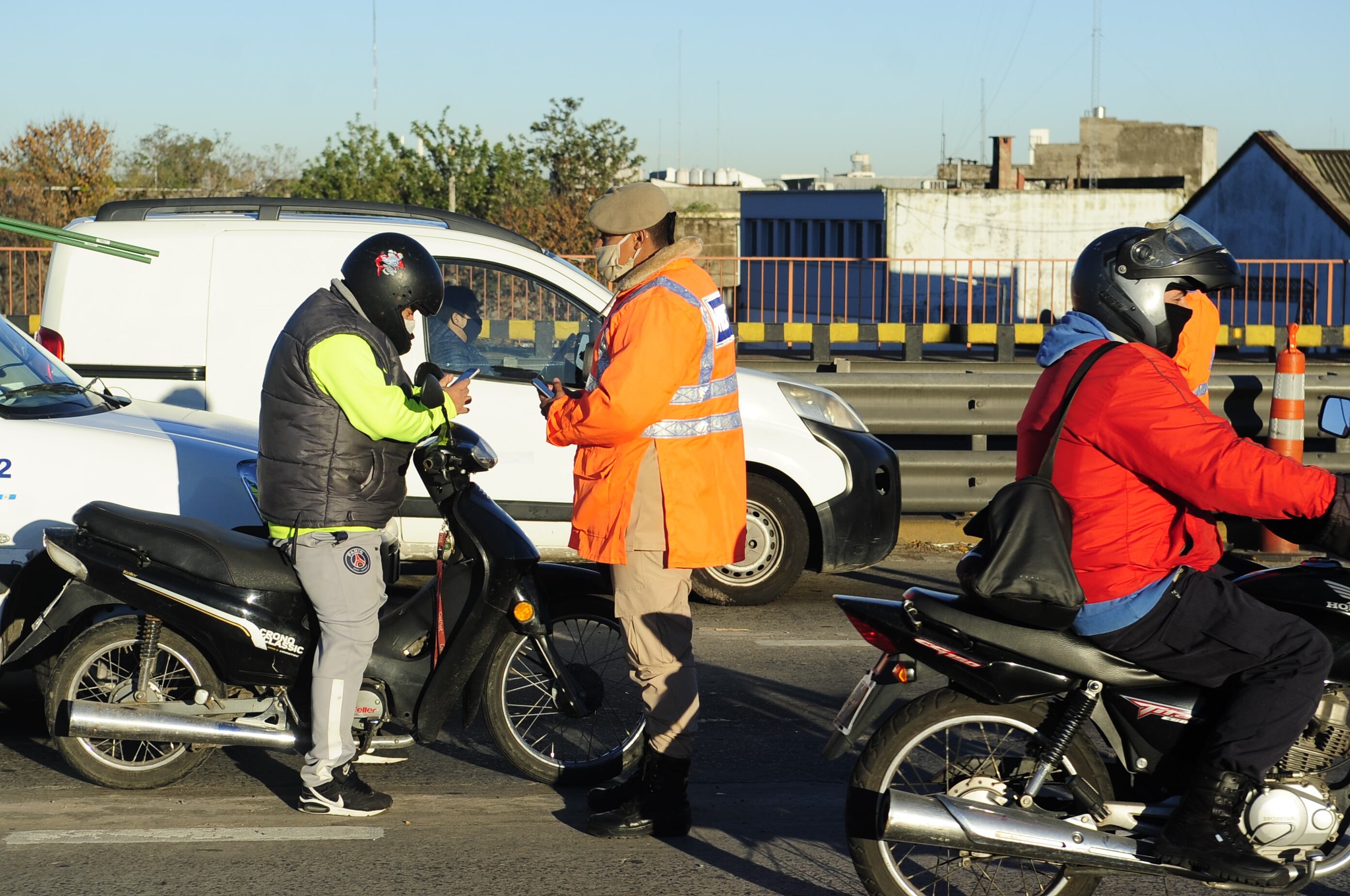  Controles de transito en Ciudad de Buenos Aires. Foto: Clarín