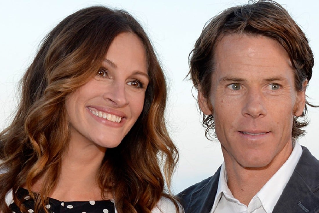 Julia Roberts y su marido. Foto web.