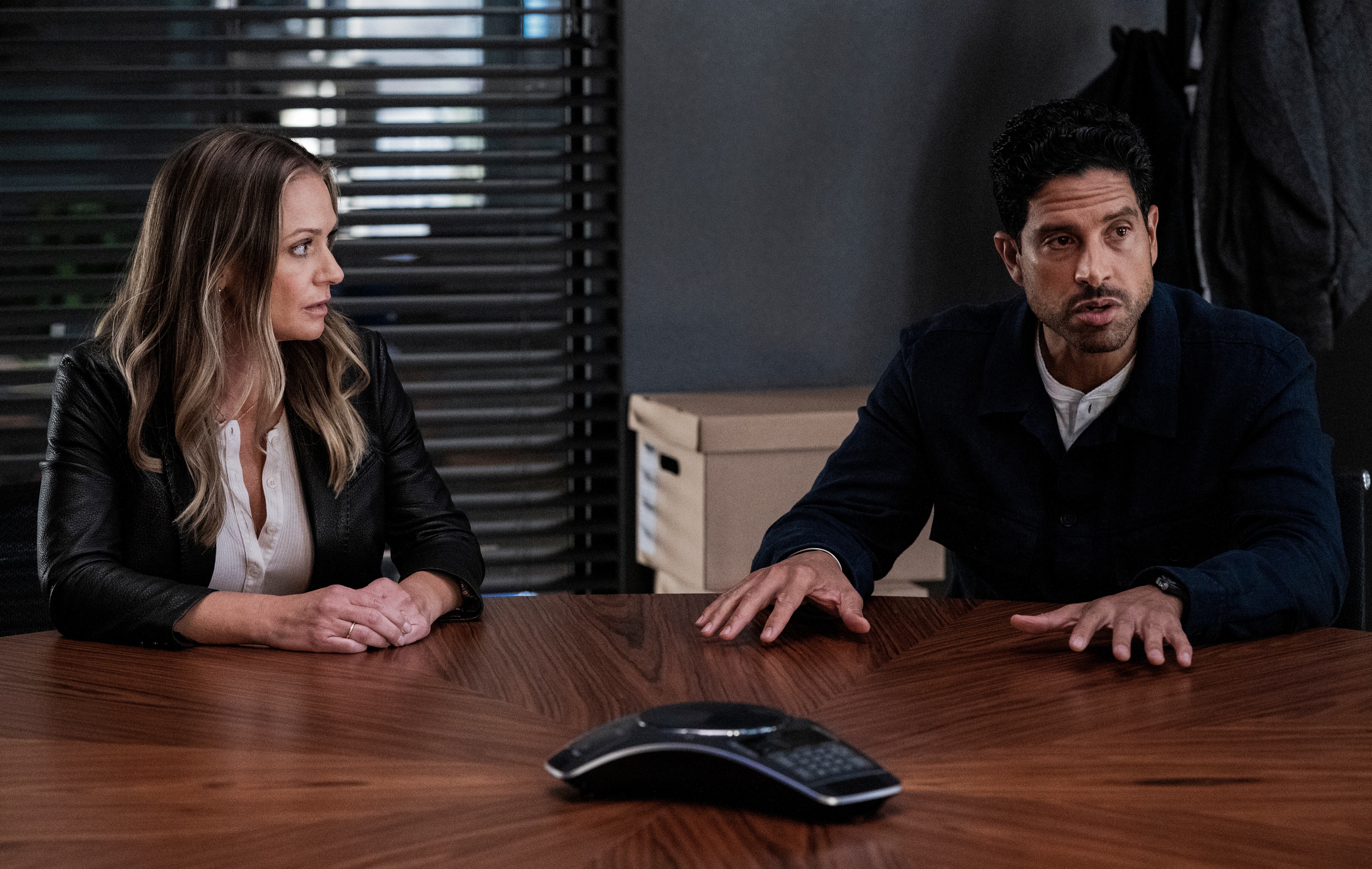 CRIMINAL MINDS: EVOLUTION - "Sicarius" -  A.J. Cook as Jennifer \'JJ\' Jareau  and Adam Rodriguez as Luke Alvez in  “Criminal Minds: Evolution” streaming on Paramount+, 2022. Photo Credit: Michael Yarish /Paramount+