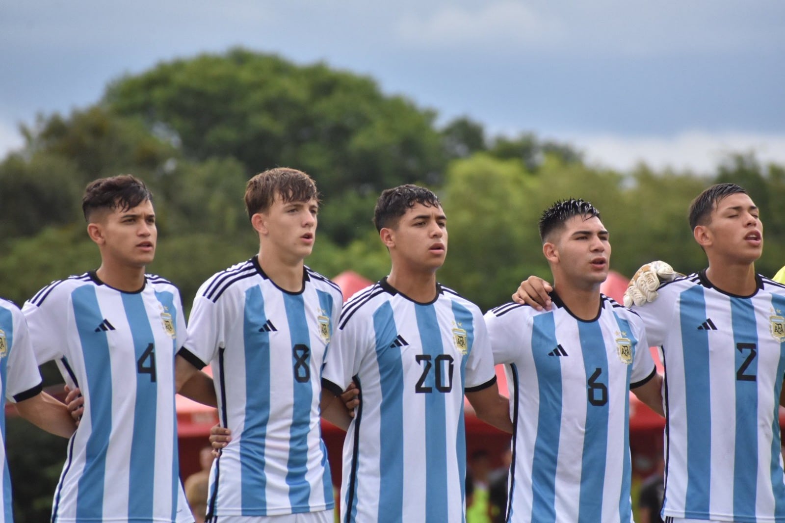 Gustavo Albarracín de Las Varillas en el Sub 17 Argentina