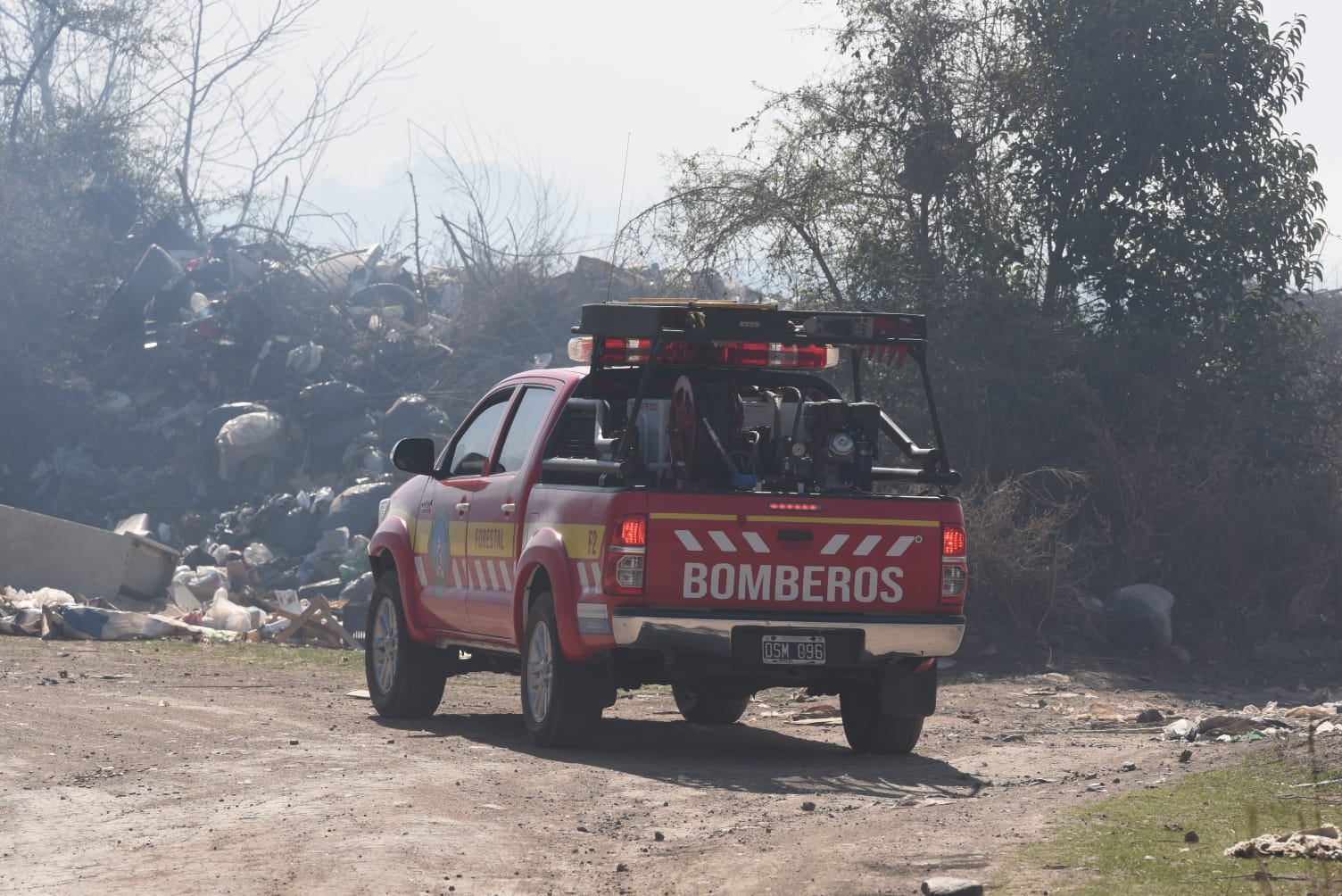 Incendio en Huerta Grande. (La Voz)