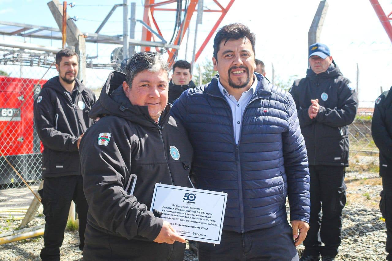 El Municipio de Tolhuin reconoció la labor del personal de Defensa Civil