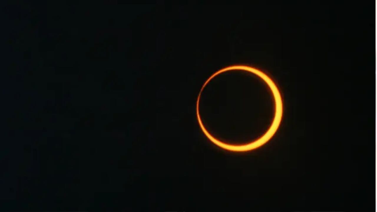 Eclipse solar "anillo de fuego" de octubre 2023 - Foto NASA