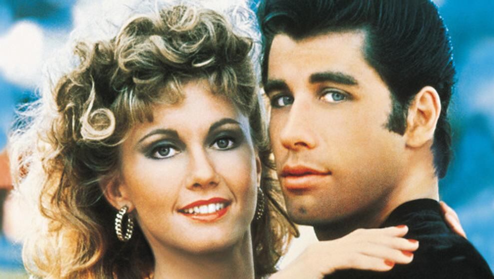 Olivia Newton-John y John Travolta en Graese