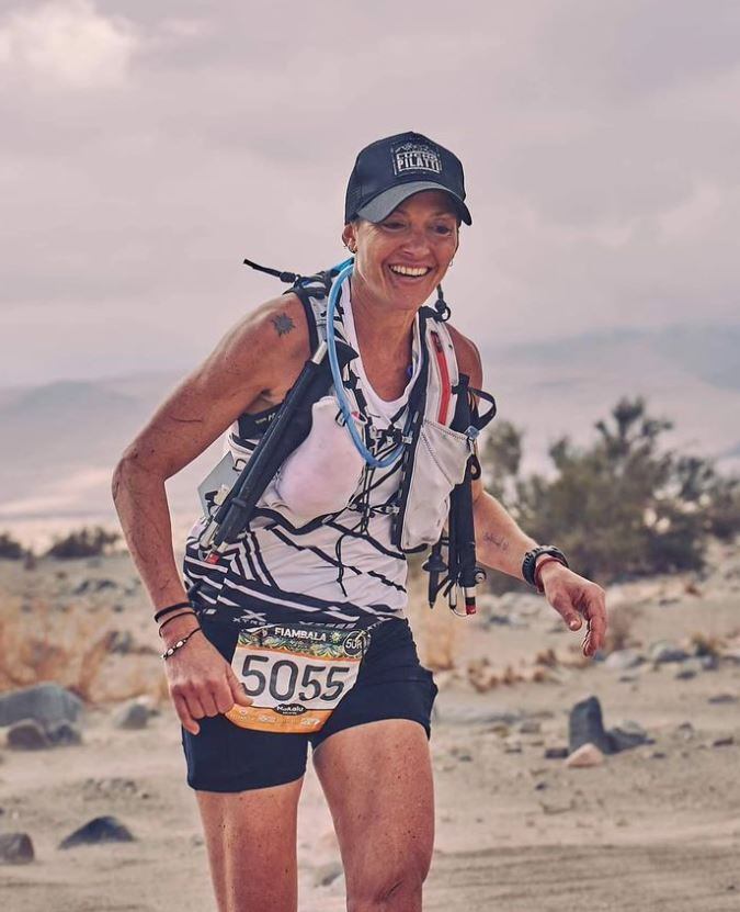 María del Valle, ganadora de los 50 km de trail en Fiambalá, Catamarca.