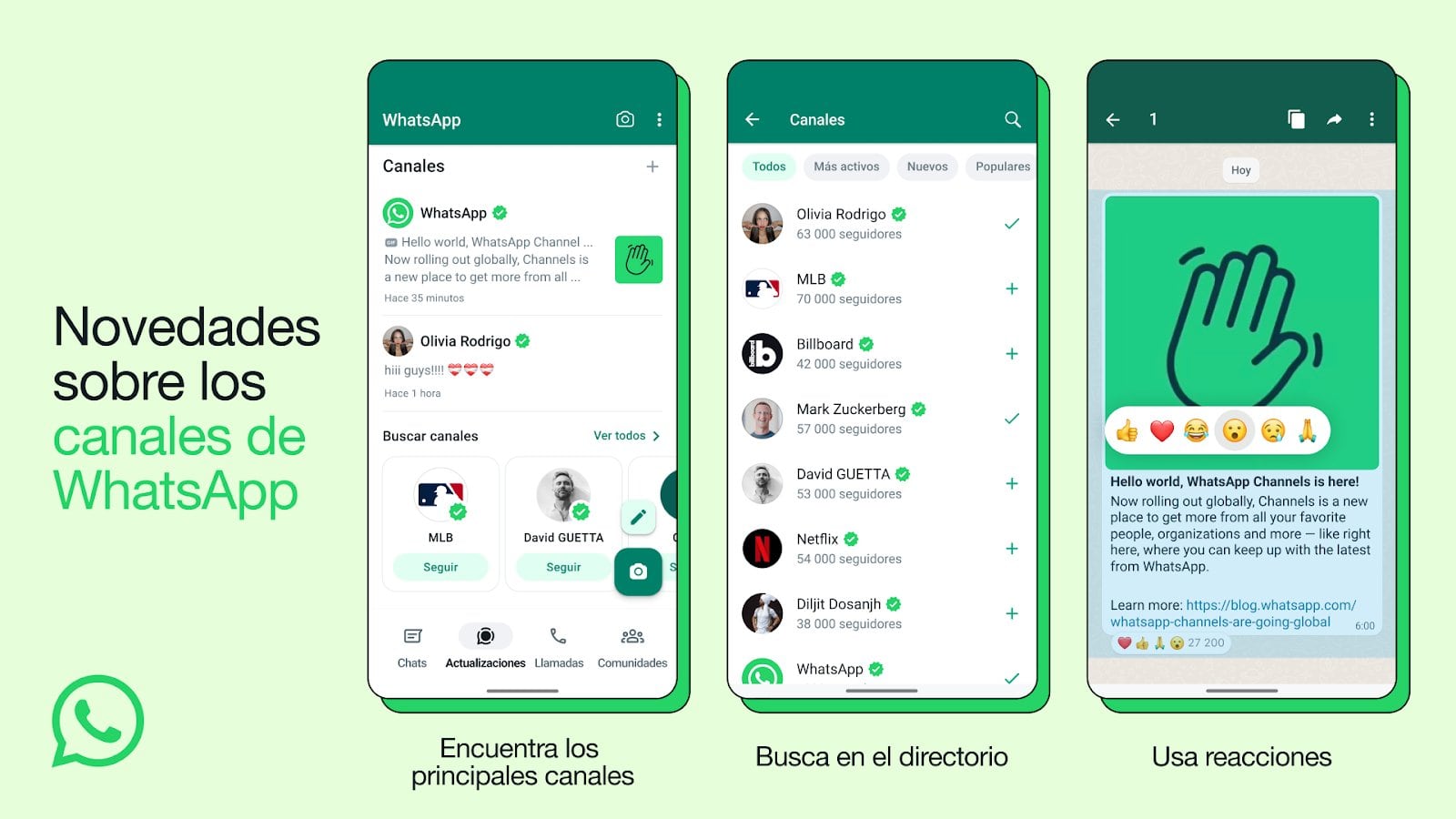 Los canales de WhatsApp llegaron a medios de septiembre. (Foto: Imagen de Meta).