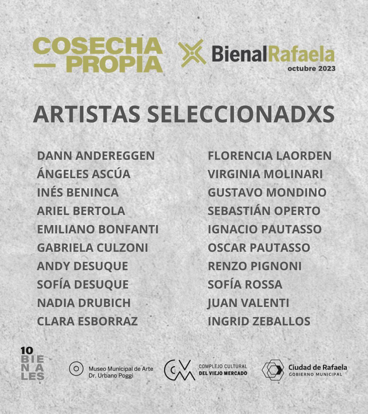 Ganadores de la Bienal de Rafaela