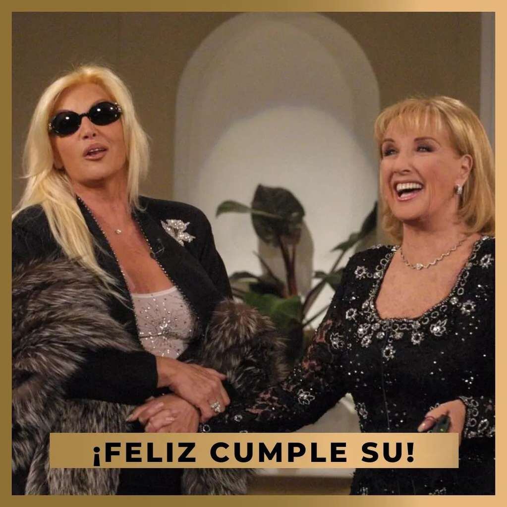 Mirtha Legrand le envió un saludo de cumpleaños a Susana por su cumpleaños