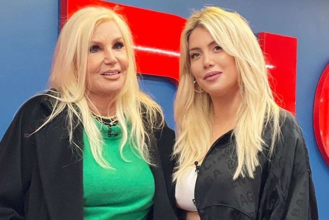 Wanda Nara junto a Susana Giménez