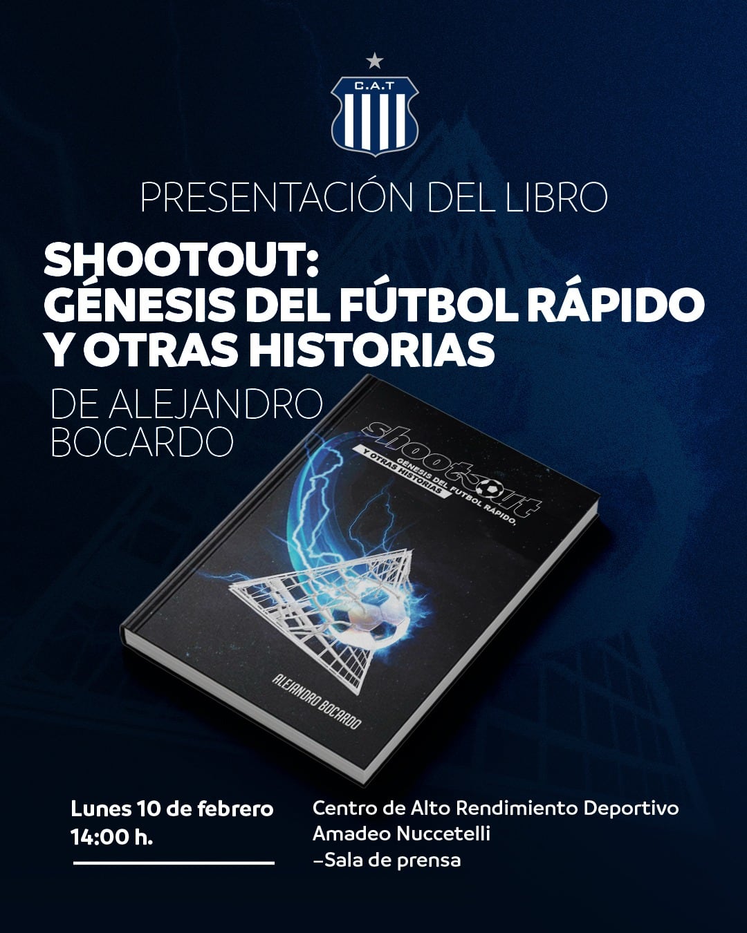 El libro que el mexicano Alejandro Bocardo presentó en el Centro de Alto Rendimiento de Talleres.