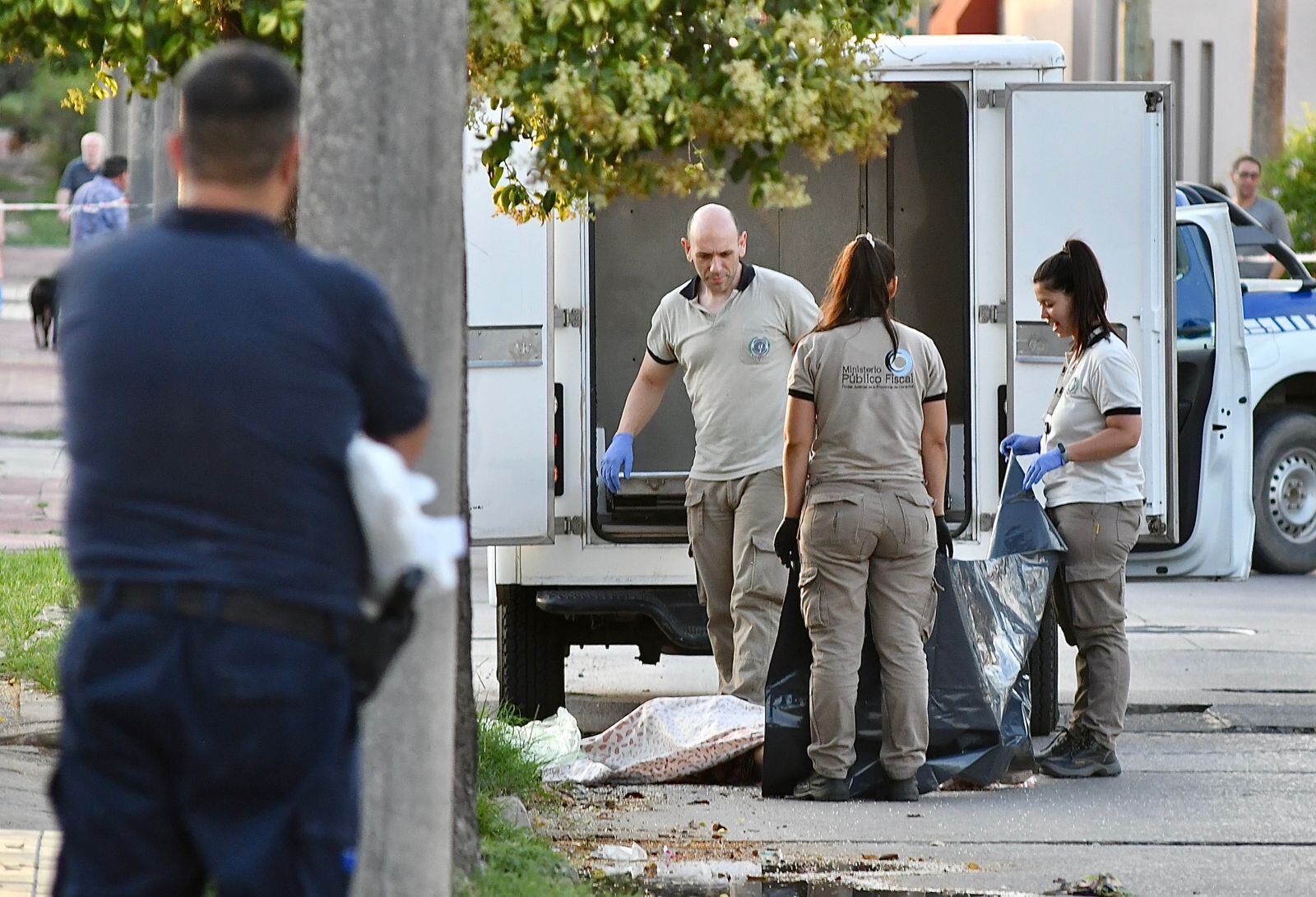 Homicidio en Rio Cuarto mujer acuchillada y novio herido Foto Tomas Fragueiro