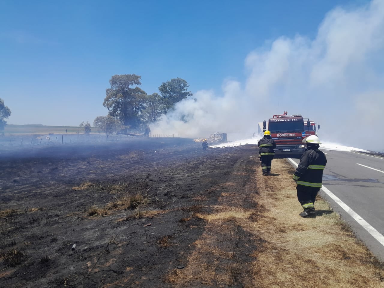 Sur de Córdoba. Choque trágico de camiones en la ruta nacional 7. (Policía)