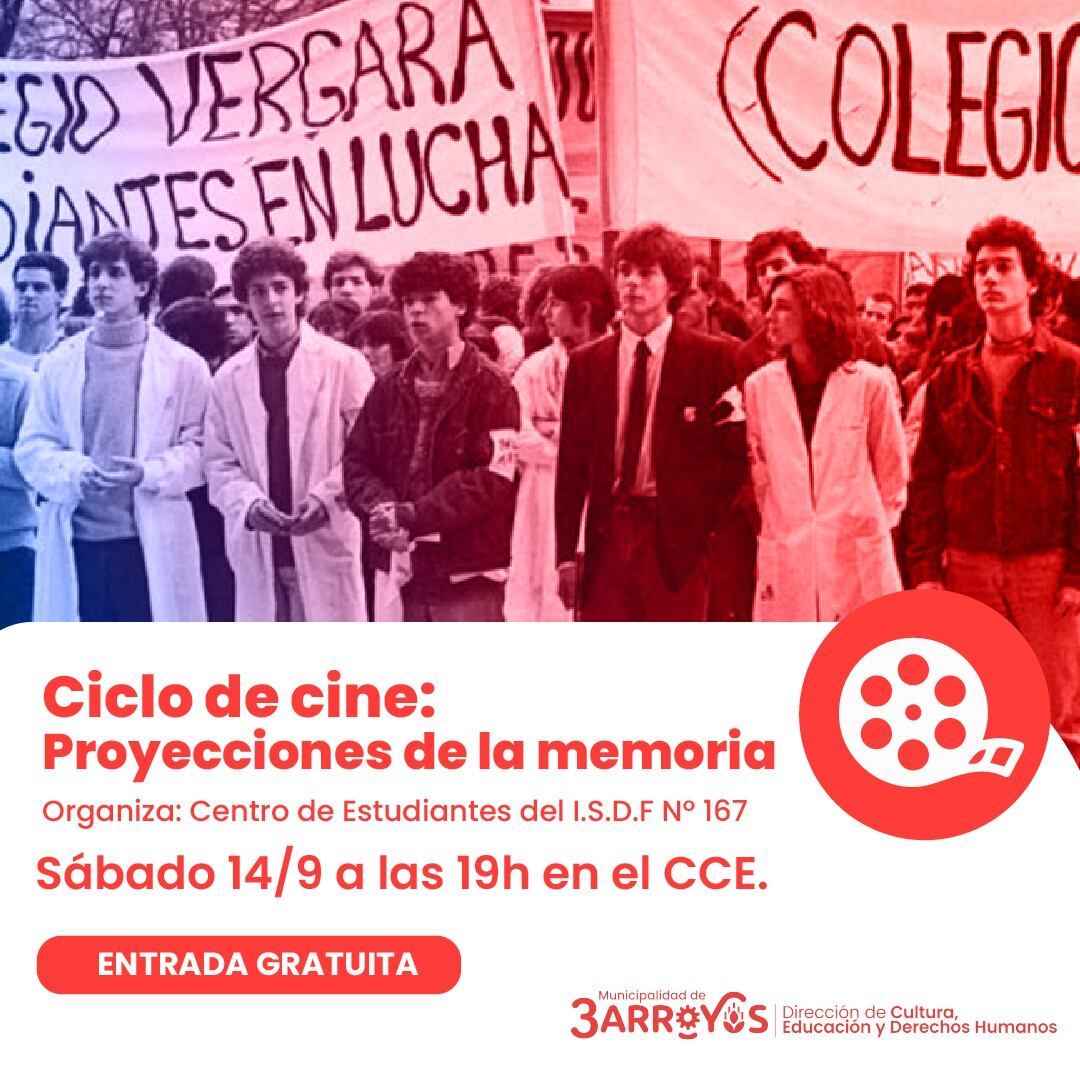 Ciclo de Cine en el Centro Cultural la Estación de Tres Arroyos: Proyecciones de la Memoria