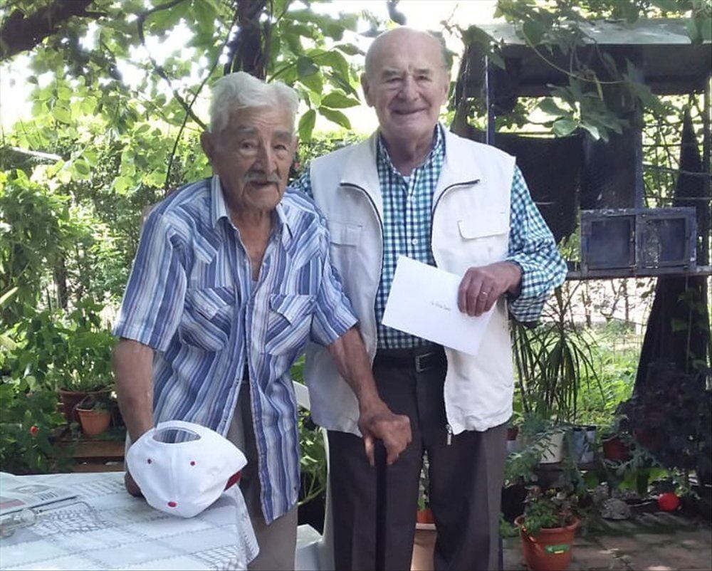 Don Félix Satti pudo celebrar sus 101 años de vida siguiendo un estricto protocolo.