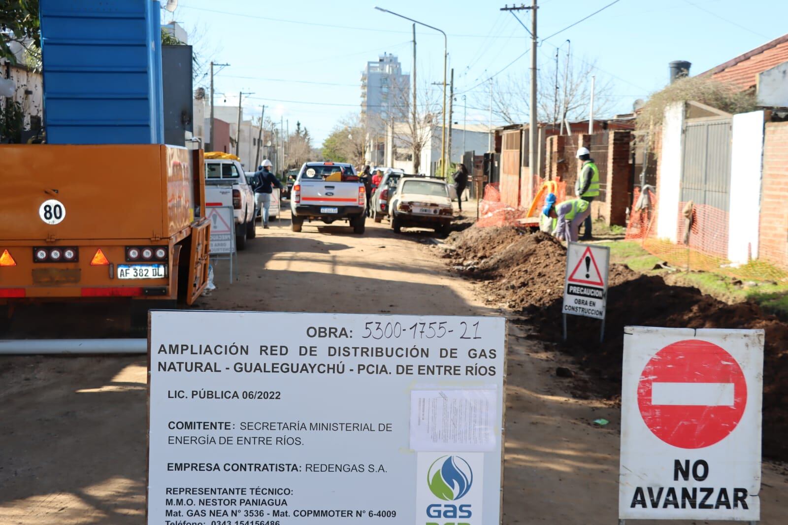 Inició la ampliación de la red de gas natural en Gualeguaychú