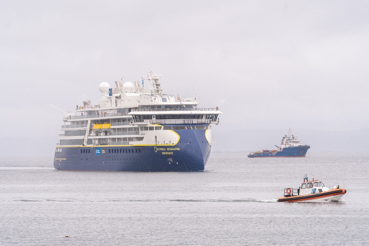 Con la llegada del Crucero Nat Geo Endurance arrancó oficialmente la temporada en Ushuaia.