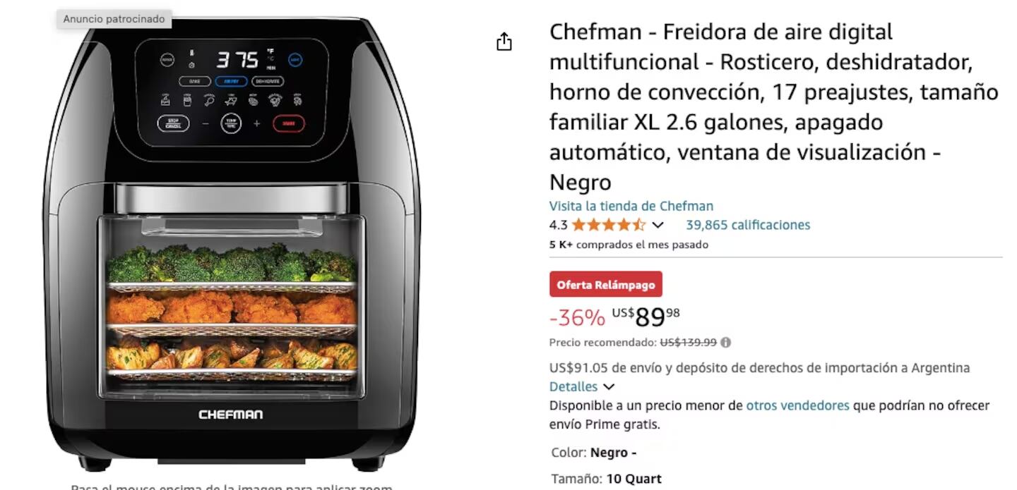 Precio en Amazon.