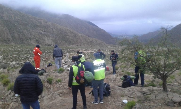 Búsqueda contrarreloj de un anciano perdido en los cerros de Cachi. (Policía de Salta)