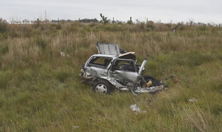 Un choque frontal en la Ruta 14 dejó un muerto y varios heridos. (Foto: Época)